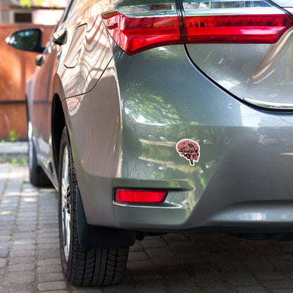 Bubble-free Brain Skull stickers